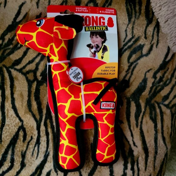 Kong Dog Ballistic Tough Play Giraffe New! - Picture 1 of 3